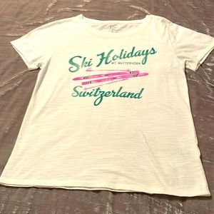 J Crew Graphic T- shirt SZ S